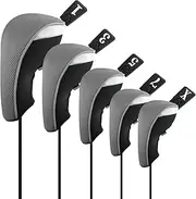Andux 5pcs/Set Golf Driver Wood Head Covers 460cc Driver