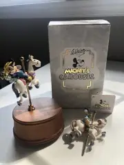 NIB Mickey Mouse’s Carousel Music Box by Willitts + Donal Duck - TESTED - WORKS