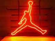 Basketball Sport Jumpman 20"x16" Neon Sign Bar Lamp Beer Light Glass Decor Gift