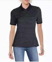 OAKLEY women polo shirt 532357 enjoy stripped golf fathom 6AC sz S $50