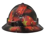 Cool Hard Hats Unisex CHINA FLAG Pro Choice Wide Brim Safety Hard Hat