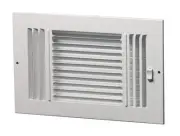 ProSelect PS3WW10P 10 x 4 in. Stamped Steel 3-way Residential - White
