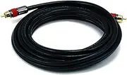 Monoprice 15ft High-Quality Coaxial Audio/Video RCA CL2 Rated Cable - RG6/U 75ohm (for S/PDIF, Digital Coax, Subwoofer, and Composite Video)