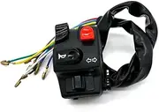 TKTGNVNZKA 22mm Universal Motorcycle Handlebar Switches Horn Button Turn Signal Electric Lamplight Start Handlebar Controller Button Switch(1pcs-Left)