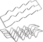 Ciieeo Pcs Stainless Steel Taco Racks Taco Server for Hard Shells Design for Cooking Serving Easy to Store