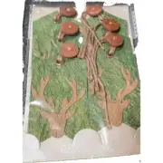Large Christmas Gift Tags - 6 PC Deer with Embellishments Rustic Manly Pier 1
