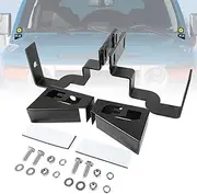 KMFCDAE Cowl Light Brackets Hood Light Mounting Bracket Lower Windshield A-Pillar Corner Light Mount for Toyota FJ Cruiser 2007-2016 (Symmetrical FJ Logo, 1 Pair)