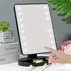 Lighted Makeup Mirror, Square Battery & USB Rechargeabledual-Use Beauty Mirror ,