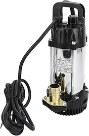 Gearwell Submersible Pump, 180W 12V DC Water Transfer Pump 3m3/h, Deep Well Pump with 8m Lift, Brushless Motor Farm Water Pump