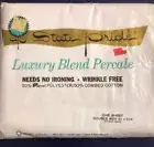 Vintage State Pride Combed Luxury Percale White Sheet Double Bed NEW NIP