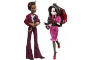 Monster High Howliday Love Edition Dolls, Draculaura Clawd Wolf Collector Two-Pack with Valentine's Accessories Displayable Packaging