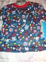 Size 4 Mickey Mouse All Over BORN COOL Disney Pajama Set NWT
