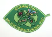 PATCH GSA Girl Scouts Council of Colonial Coast Summer Fun Insects Green Leaf