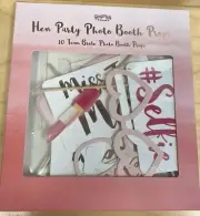 Ginger Ray 10 Team Bride Engagement Gold Pink Party Photo Booth Props New