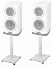 2 White 21” Steel Stands For Wharfedale Diamond 220 Bookshelf Speakers