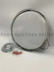 Pottery Barn Bia LED Round Flush Mount w/ Shade Black 12" diam #X720