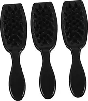 Ipetboom 3pcs Shampoo Massage Comb Hair Massager Hair Scalp Scrubber Shampoo Scalp Massager Dandruff Cleaning Brush Tpe Black