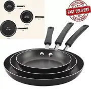 Farberware 3 Piece Easy Clean Aluminum Non-Stick Frying Pan, Fry Pan Skillet Set