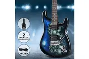 Alpha 41 Inch Electirc Guitar Humbucker Pickup Switch Full Size Skull Pattern