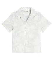 [Bonpoint] Bonpoint Steve floral cotton shirt Y 14 green
