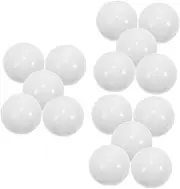 BRIGHTFUFU Roulette Wheel 15 Pcs Roulette Beads Roulette Pills Roulette Ball Mini Roulette Ball Small Bingo Balls Balls Round Beads Calling Balls Game Wheel Beads Prop White Acrylic