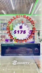 Logitech MX Keys S Combo Wireless Bluetooth Keyboard Set - Black 920-012274