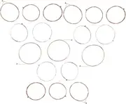 Abaodam 3 Sets Of Acoustic Guitar Strings Stainless Steel Guitar String Pack Replacement Includes 6 Type For Beginners And Professionals