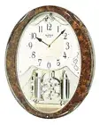"RHYTHM" MUSICAL WALL CLOCK - JOYFUL SNOWFLAKE W/ 18 MELODIES 4MJ899WD23