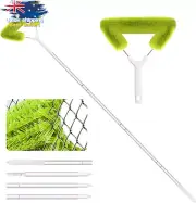 Window Screen Cleaning Brush w/ 62" Extension Pole for Mesh, Blinds, Fans, AC