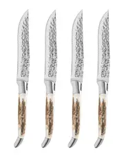 French Home Laguiole Connoisseur BBQ Steak Knives, Set of 4