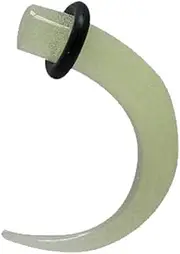 [BodyJewelryOnline] 2 Gauge Glow in The Dark Acrylic Ear Stretcher - Light Green