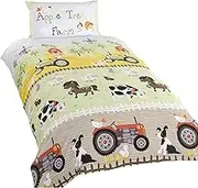 Rapport Apple Tree Farm Duvet, Single, Polyester-Cotton, Multi-Colour
