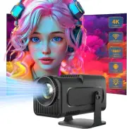 Mini Projector - [Auto Keystone] HY320 Portable Projector 1080P Native FHD, 5G W