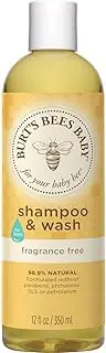 Burt’s Bees Baby Shampoo & Wash, Fragrance Free, 12 Fl Oz