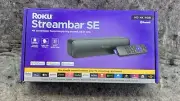 New Roku Streambar SE 2-in-1 TV Soundbar with Built-in 4K/HD/HDR Streaming