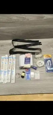 Sewing Quilting Accessories Zippers Needles Velcro Binding Measuring Tape