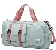 Fitness Duffel Bag, Gym Duffel Bag, Lightweight Gym Bag, Travel Duffel Bag for Men, Weekender Bag Men, Carry on Tote Bag for Men, Durables Fitness Duffel Bag with Wet Compartment for Workout Clothes