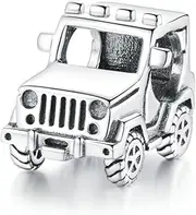 [DOYIS] Jeep Car Charms Pendant for Pandora Bracelets,925 Sterling Silver Vehicle Travel Charm Bead,Jewelry Gift