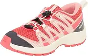[Salomon] Unisex Children's Xa Pro V8 Trail Running Shoes, Rouge Red Almond Milk Flamingo Pink, 35 EU