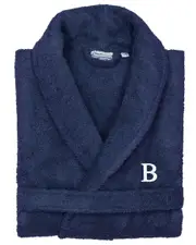 Linum Home Textiles Monogrammed Unisex Terry Bathrobe Large/X-Large, (A-Z)