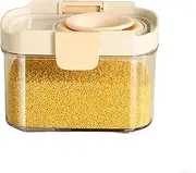 Qidexin 750ML Airtight Cereal Storage Containers, Moisture-Proof, Stackable Transparent PET Food Containers for Cereal, Dry Goods, and Pet Food (5.55 x 3.3 x 4.57 inches)