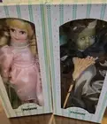 New Seymour Mann Story Book Set Tiny Tots "WIZARD OF OZ" 6 Porcelain Dolls.