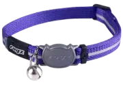 Rogz Alleycat Safety Release Collar Purple Sml