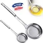 Kitchen Fine Mesh Strainer Stainless Steel Liquid Colander Sieve with Handle AU