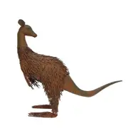 Willow & Silk Metal 58.5cm Rusty Kangaroo Looking Back Garden/Yard Statue