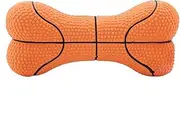 Dog Squeaky Toy, Lightweight Non-Toxic Dura Play Bone Dog Toy, Environmentally-Friendly for Pets Fetching and Tossing Games(Basketball)