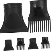 COSMEVIVI 6Pcs Hair Dryer Nozzle Diffuser Versatile Hair Dryer Attachments for Quick Drying and Styling Compact Travel Friendly Design Hair Care Accessories