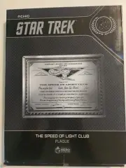 Eaglemoss Star Trek Picard The Speed of Light Club Plaque