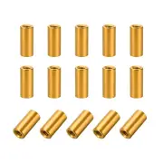 15 Pcs M3x12mm Round Aluminum Standoff Column Spacer Female Golden Tone for DIY