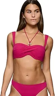 [Triumph] Women's Summer Twist Dp Bikini top, Berry, 10, Berry, 14
